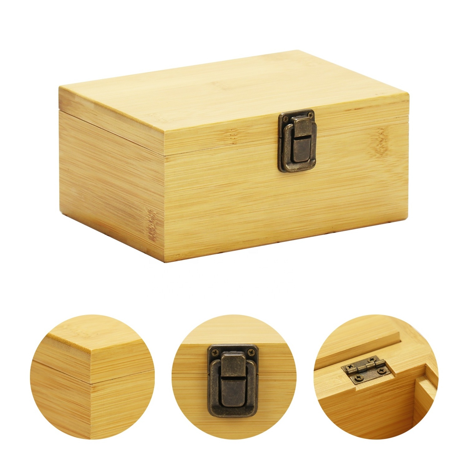 FSC&BSCI Wooden Treasure Stash Box with Rolling Tray Stash Box Combo to Organise your Herbs and Accessories