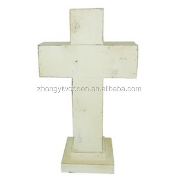 Trade assurance unfinished pointy edge mini design small wooden cross wholesale