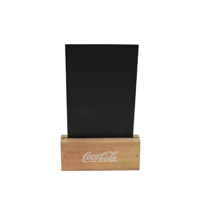 Bar Restaurant Menu Holder Board Wooden Display Blackboard Chalkboard Desktop Restaurant Wood Menu Holder