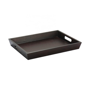 rectangular wooden serving handle tray for food wood serving platter eating tray breakfast trays