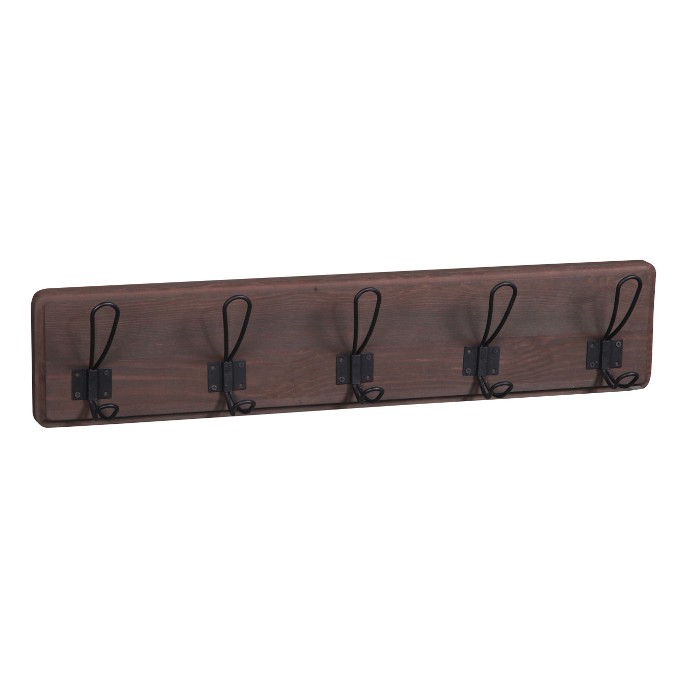 Home decor rustic finished solid pine wood coat shelf wooden wall hanging floating coat and key rack