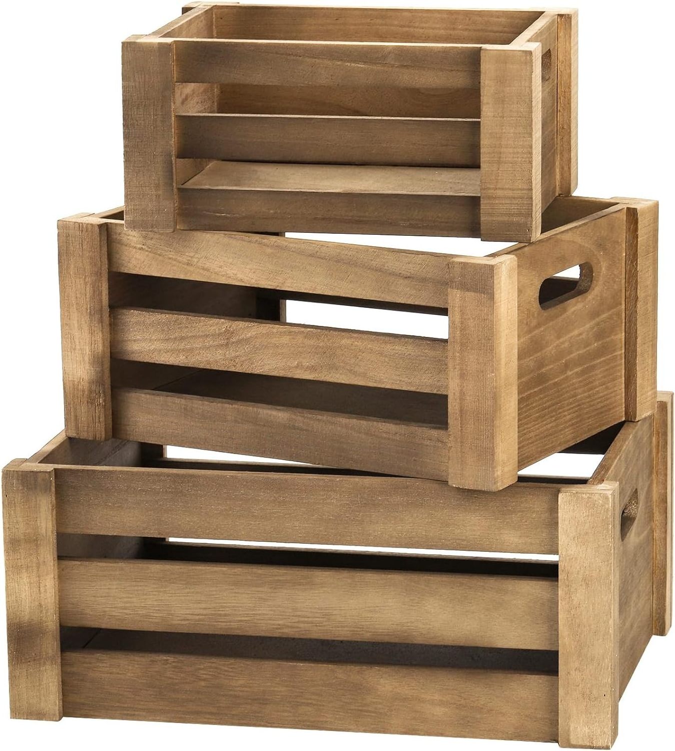 Wholesale Decorative Storage Wooden Crates Antique Vegetables Fruit Crates Wood Box for selling with lid