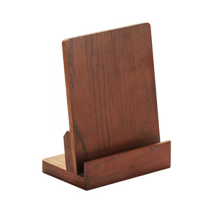 Factory wholesale solid wood storage rack bedroom office desktop creative mobile phone stand