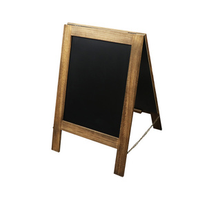 Rustic Free Standing Toddler Drawing Chalkboard  Wooden A Frame Double Sided Chalkboard Folding Blackboard