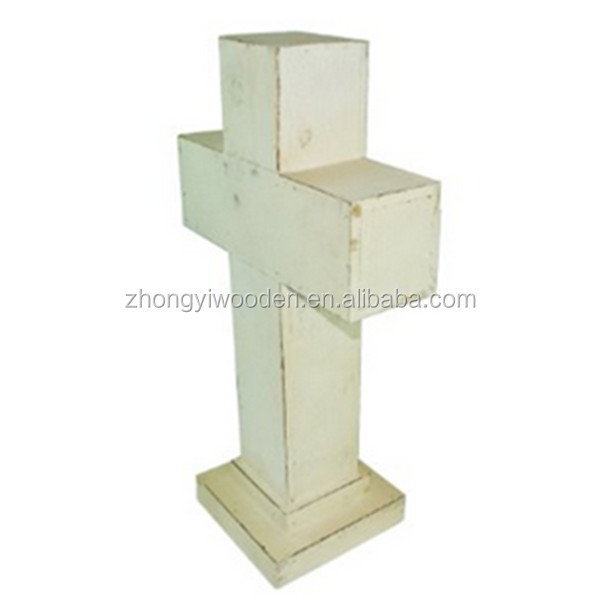 Trade assurance unfinished pointy edge mini design small wooden cross wholesale