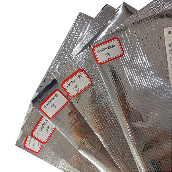 Reflective insulation Fireproof Aluminum Foil Backed Woven Fabric Radiant Barrier Attic Insulation Sheet