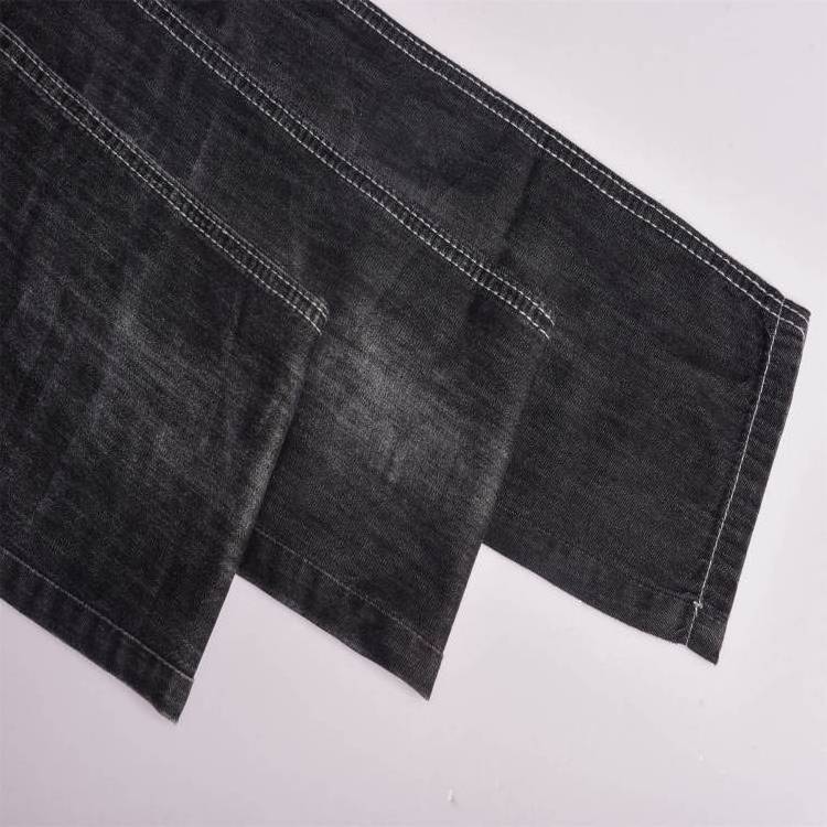 Factory 100% cotton denim fabric Jet black denim clothing fabric cloth for wholesale