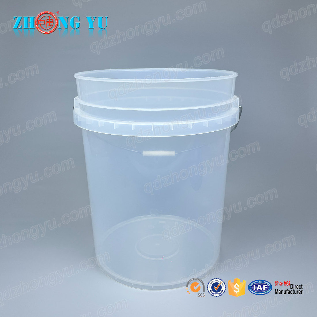 Measuring Custom Black 18 20 Litre Food Grade Water 5 Gallon Paint Plastic Bucket with Gamma Seal Lid