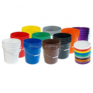 Measuring Custom Black 18 20 Litre Food Grade Water 5 Gallon Paint Plastic Bucket with Gamma Seal Lid