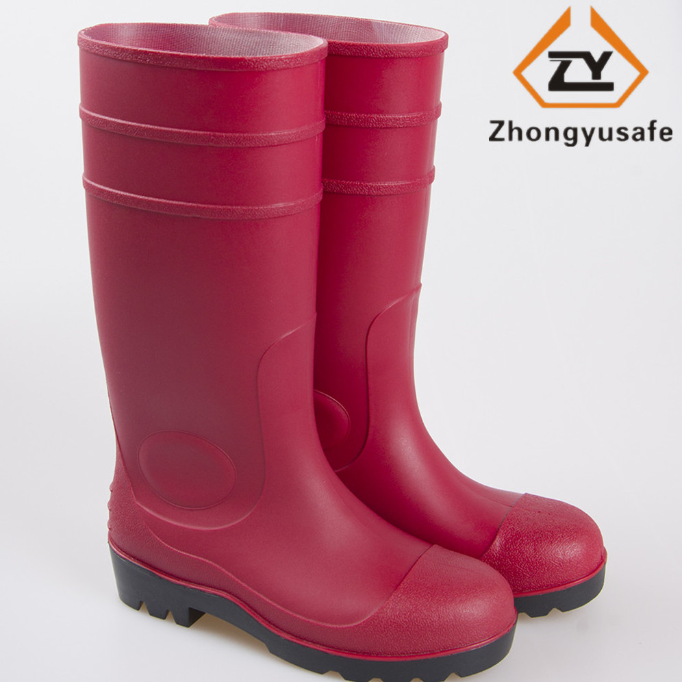 CE ISO 20345 Mining Building PVC Safety  Rain Boots