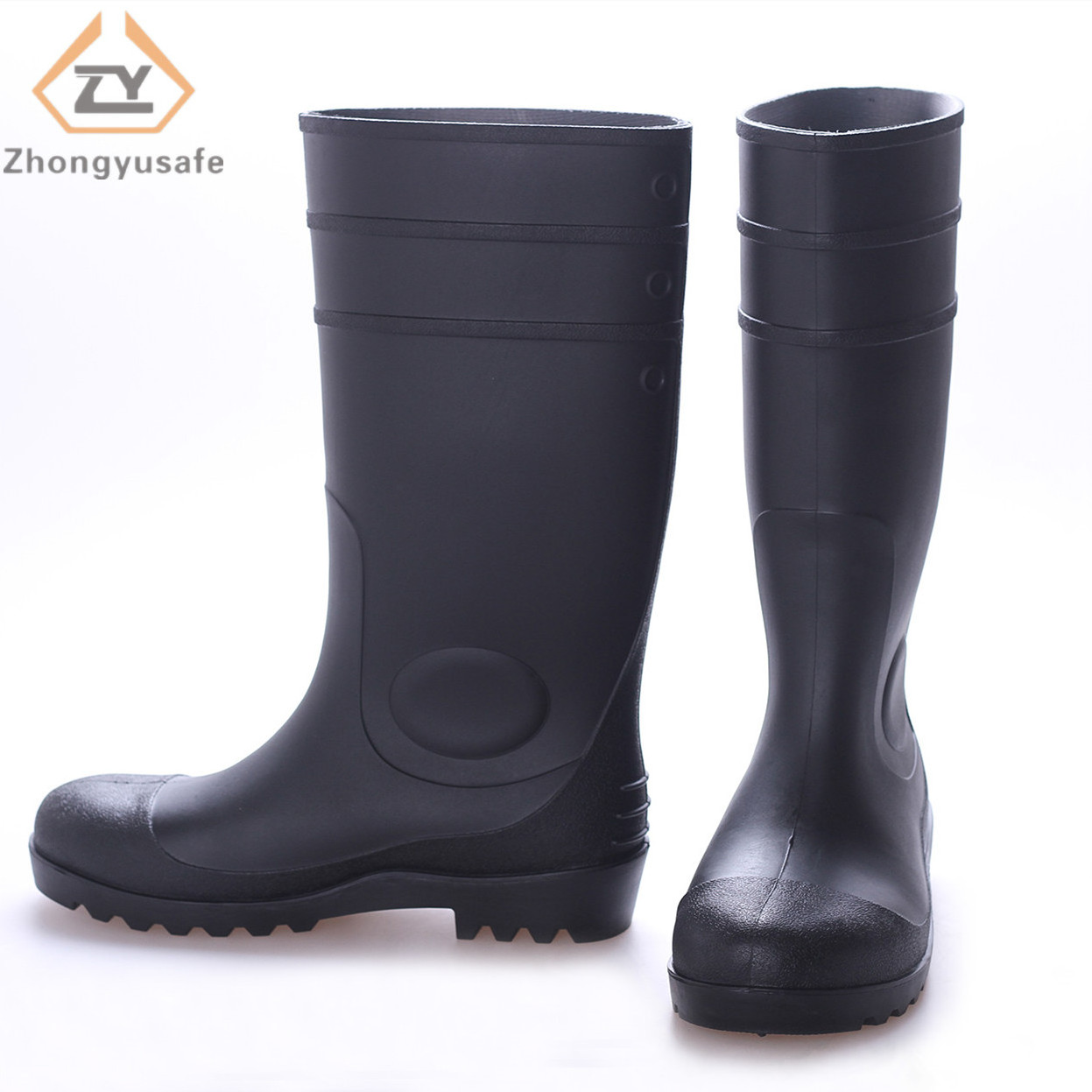 CE ISO 20345 Mining Building PVC Safety  Rain Boots