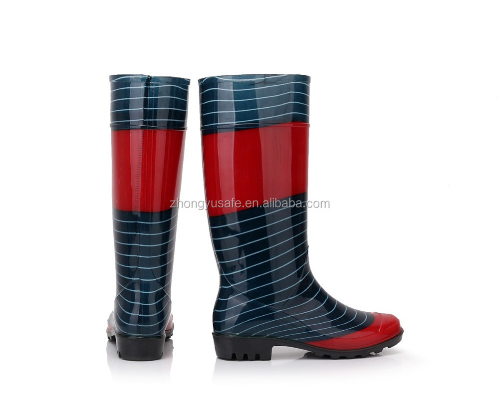 Waterproof PVC Boot, Rubber Women Wellies, Rain Boots Lady