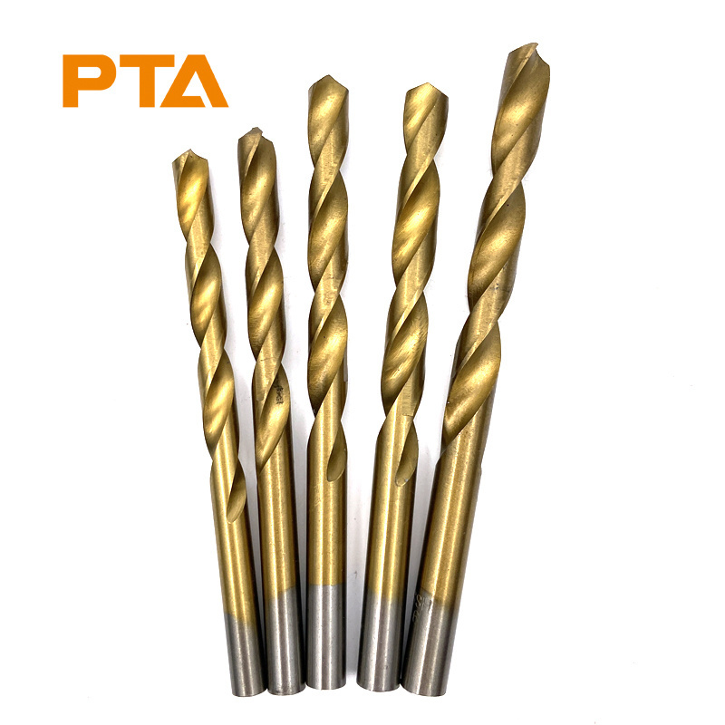 1-13mm DIN338 M35 HSS Titanium Coated jobber drill bits Cobalt Drill Bit for stainless steel metal drilling