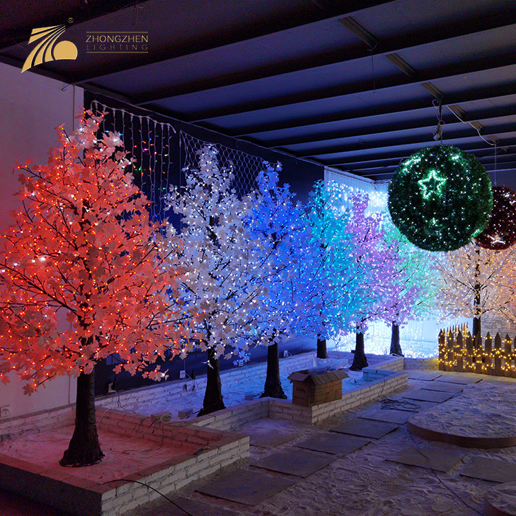 New Model Resin 220V Copper Wire Decoration LED Artificial Blossom Cherry Tree Light