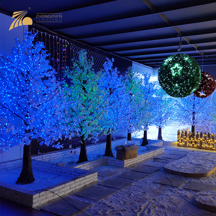 Factory Customization 120 Luminous Angle RGB LED Artificial Bonsai Big Trees Light