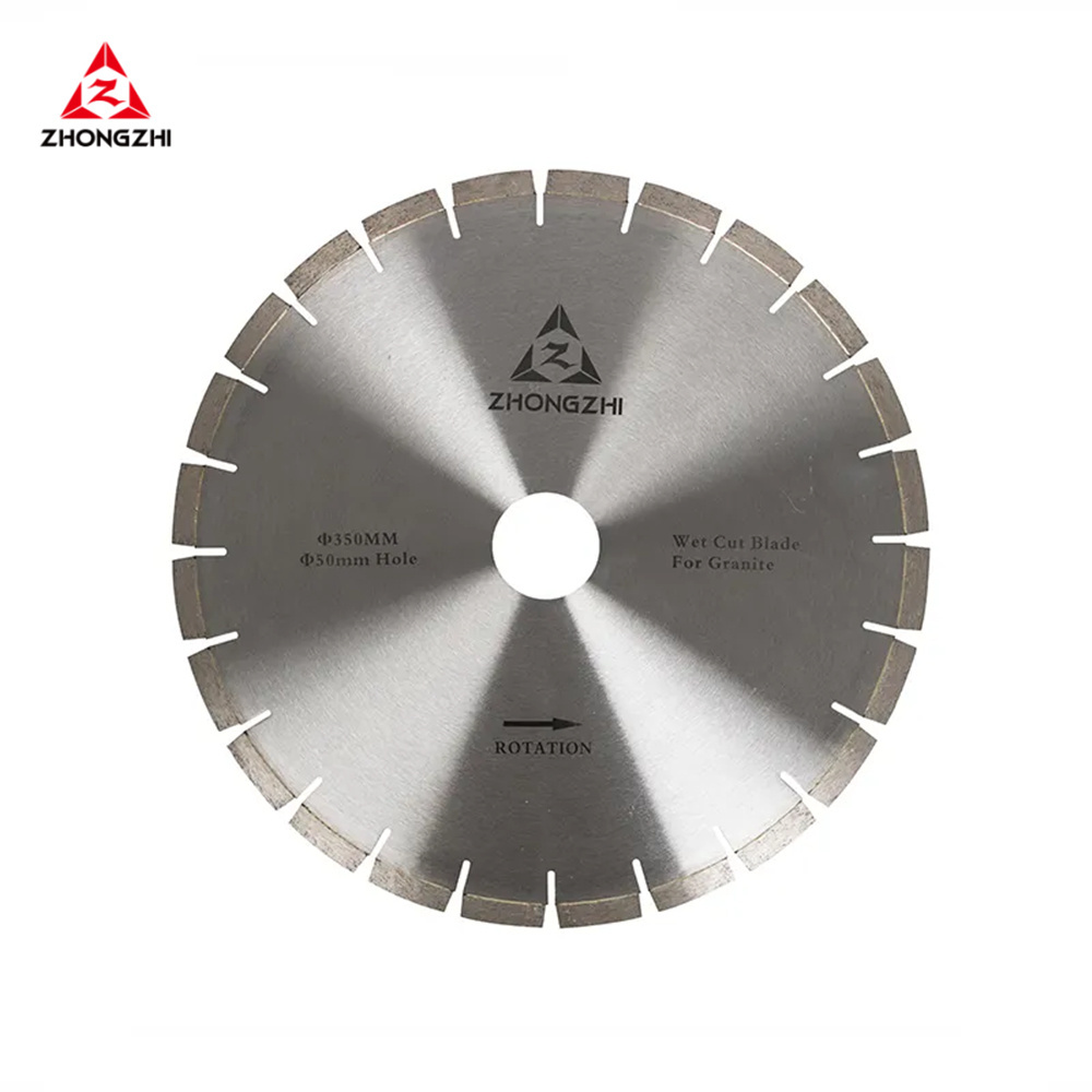 Zhongzhi  D350mm Diamond Circular Saw Blade Cutting Disc Wet Cutting Granite for Sharp Cutting Granite Tools