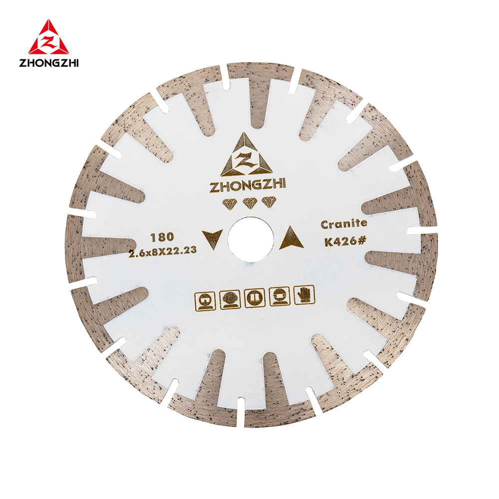 Concave Curved Diamond Blade for Granite Marble Continuous Turbo Rim