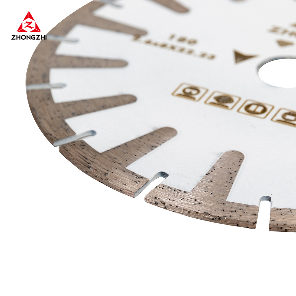 Concave Curved Diamond Blade for Granite Marble Continuous Turbo Rim