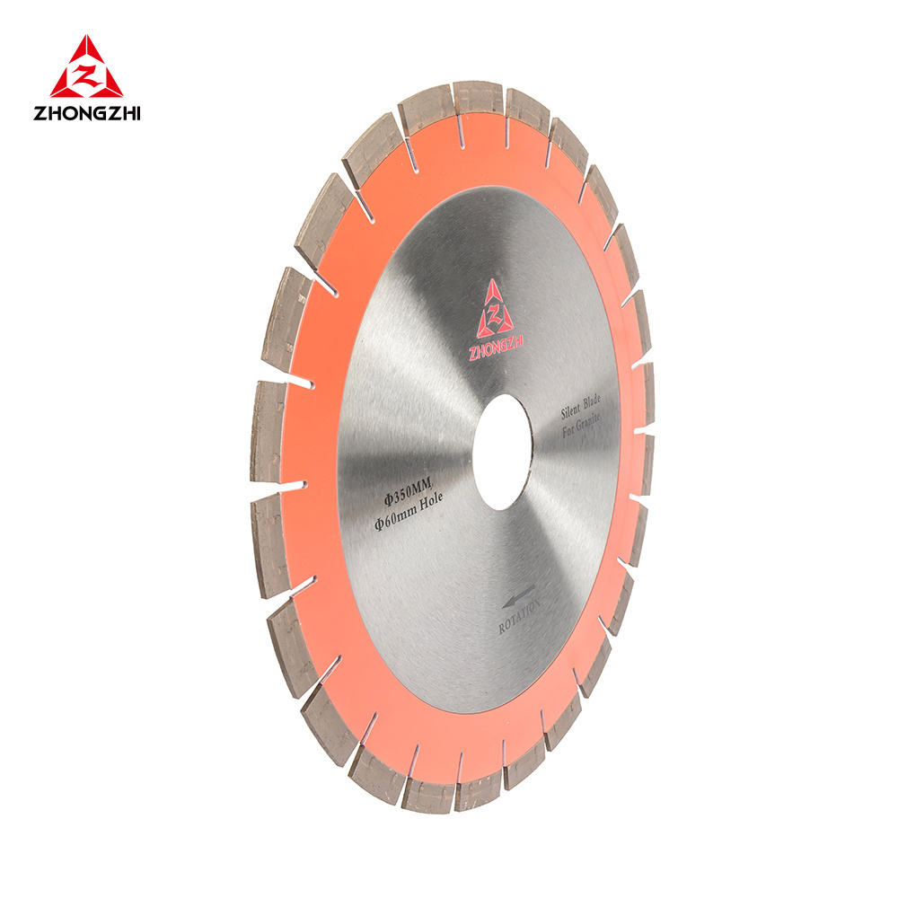 350mm Saw Blade Segment Circular Silent Core Bridge Saw Diamond Saw Blade For Granite Cutting