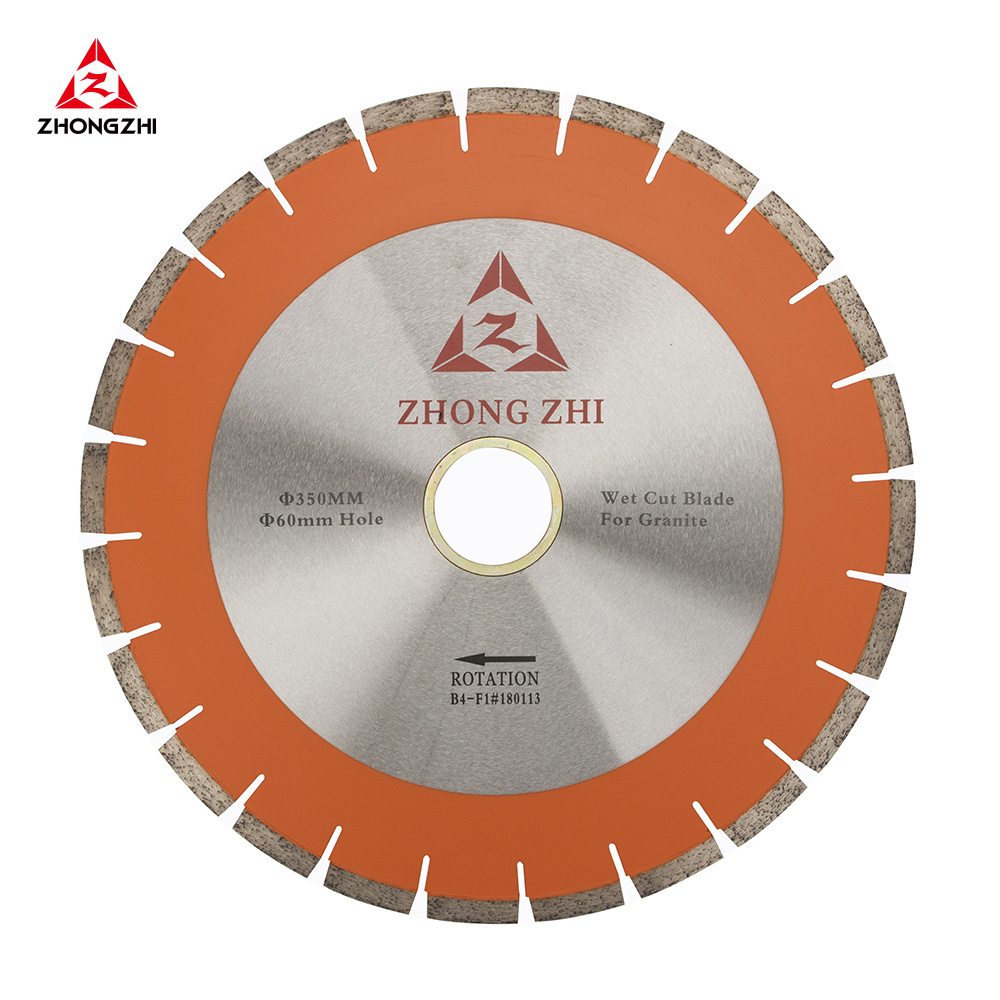 350mm Saw Blade Segment Circular Silent Core Bridge Saw Diamond Saw Blade For Granite Cutting