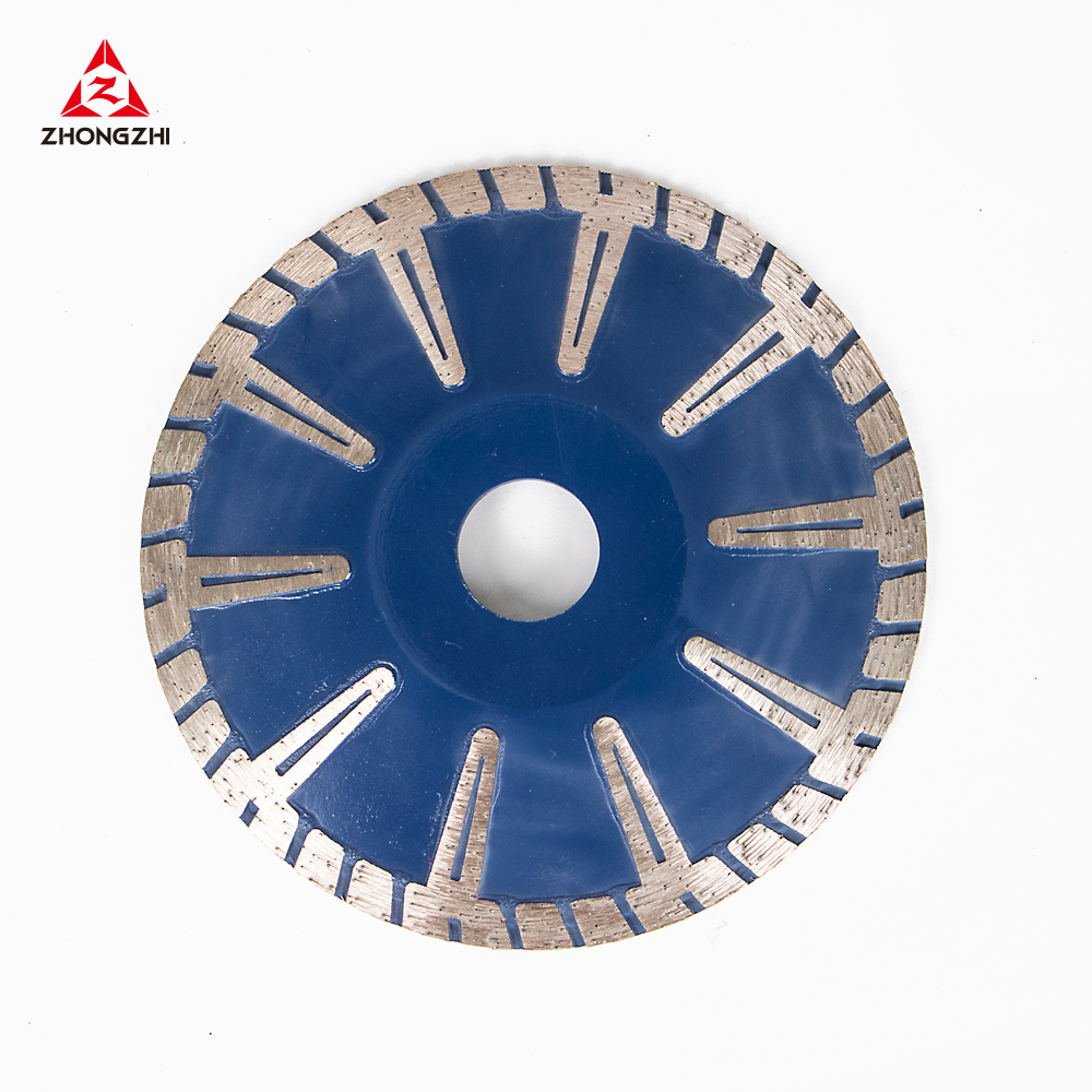 Wholesale 5 Inch T-Shaped Segmented Concave Blade Granite Cutting Stone Blade For Angle Grinder