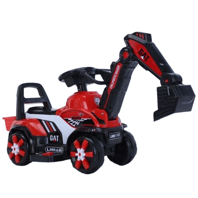 Popular baby toys car riding toys cheap children's sliding excavators