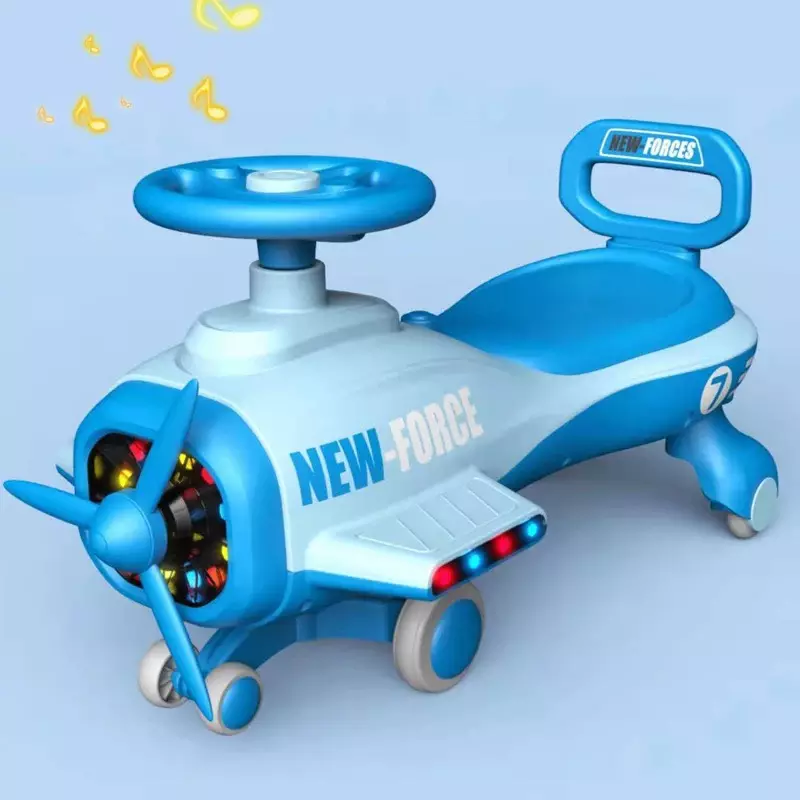 Children indoor and outdoor 360 degree rotary airplane shape twist car swing car