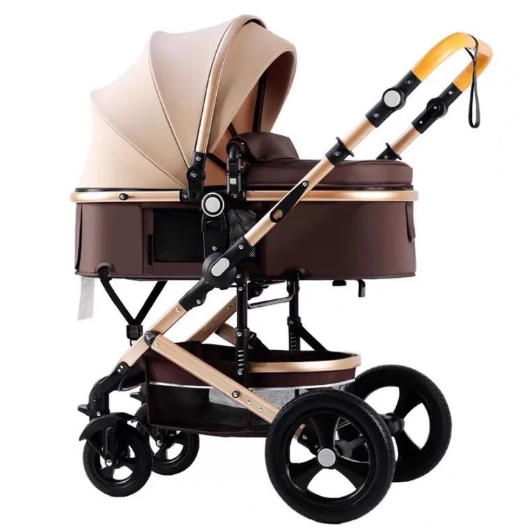 customized luxury compact kids pram /organizer carriage light weight wagon stroller /with car seat 3 in 1 foldable baby stroller