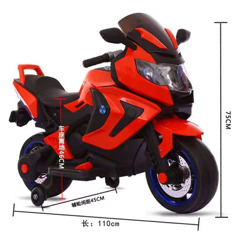 Children electric toy motorcycle music lamp motorcycle children remote control motorcycle manufacturers wholesale