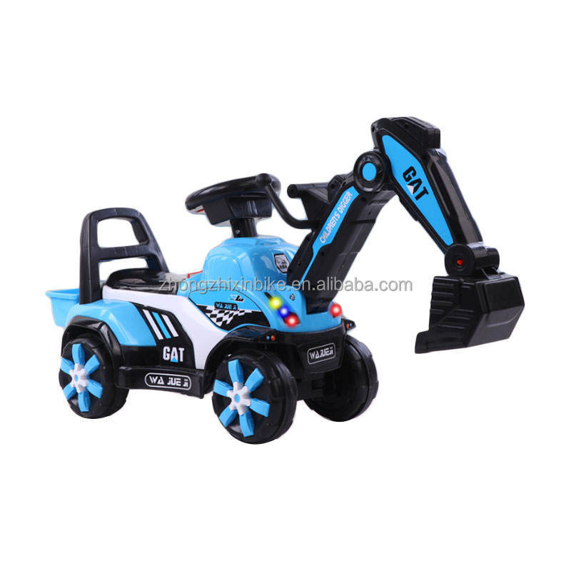 Popular baby toys car riding toys cheap children's sliding excavators