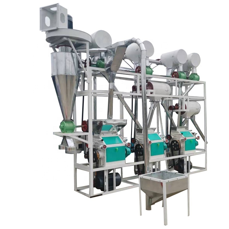 Corn maize flour mill machine for making grinding flour and grits price