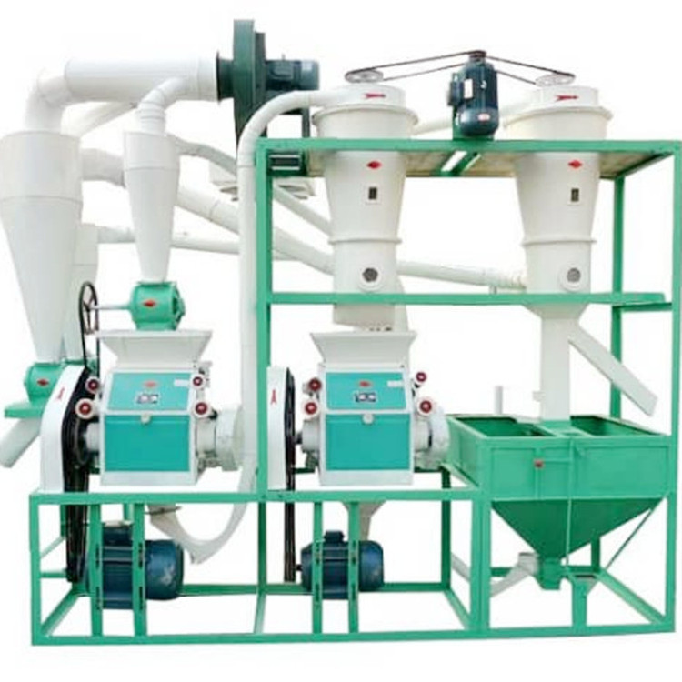 400-600kg Small Capacity Maize Corn Wheat Flour Milling Machine Flour Mill Grinding Machinery For Mini Mills Indian