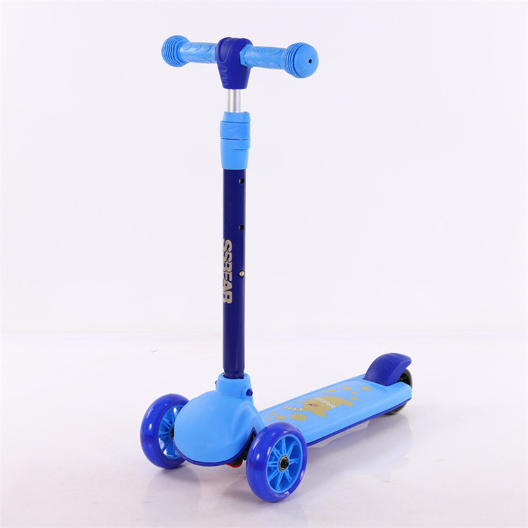 Top quality PU flash child scooter multi-function cute baby 2-in-1 balance car led light tricycle ride on 3 wheel bike for kids