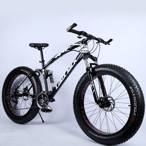 OEM 26 inch fat bike 7 21 24 speed men mountain bicycle with suspension fat tire adult bicycle for sale