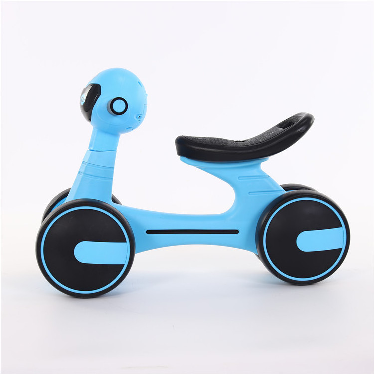 6 Inch Baby Ride On Car Balance Bicycle Smooth Toddler Kid Toy French Child Plastic 4 Wheel Foot Push Mini Baby Balance Bike