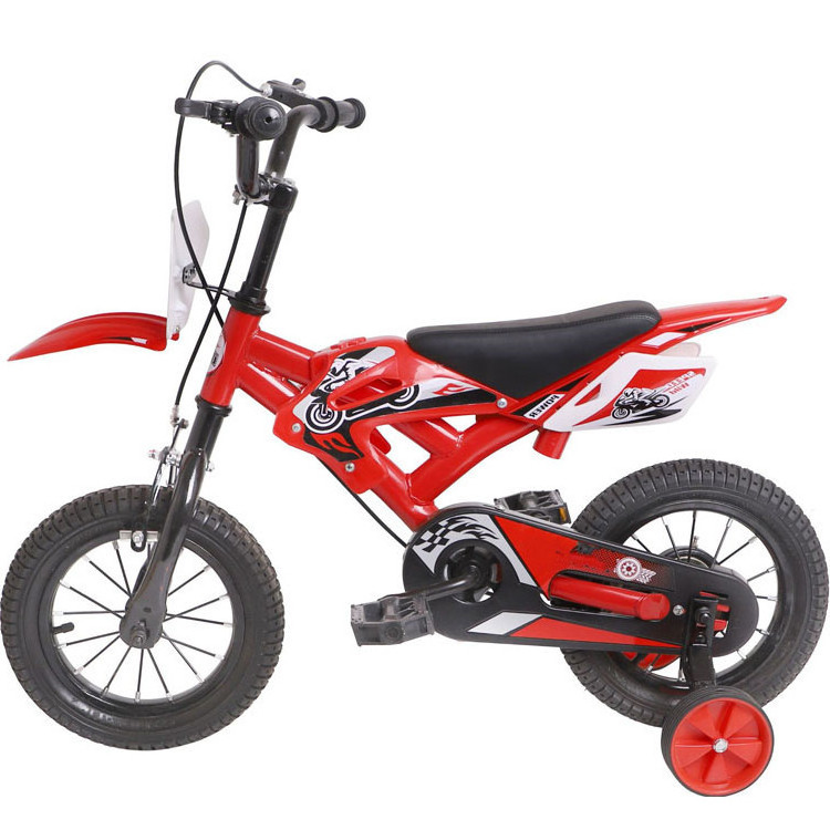 CE ISO Kids Mountain Motorcycle Bike 12 14 16 18 Inch Children Motorized Bicycle With Seat 2 Training Wheel Push Bikes For Baby