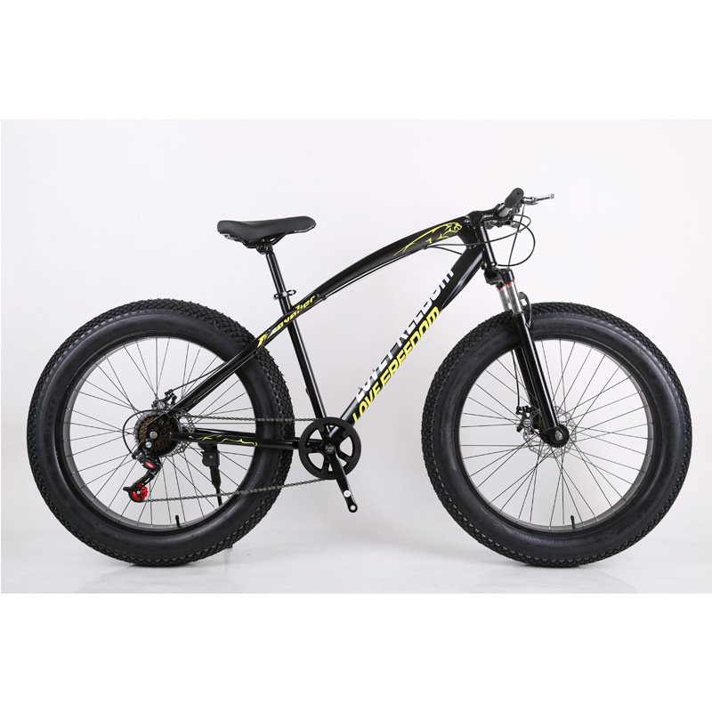 China OEM 26 inch fat bike 7 21 24 speed men mountain bicycle with big wheel suspension fat tire adult bicycle for sale