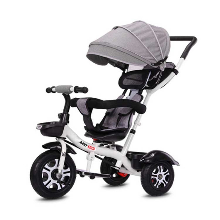 New factory direct sale kids bike for children trikes with sun shade for boys and girls ride on toy 4 in 1 kid tricycle