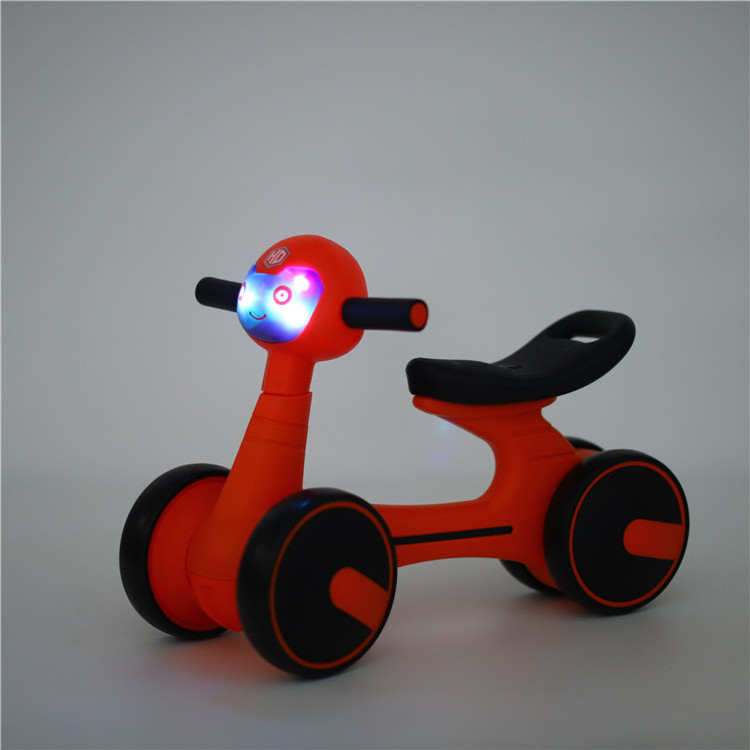 6 Inch Baby Ride On Car Balance Bicycle Smooth Toddler Kid Toy French Child Plastic 4 Wheel Foot Push Mini Baby Balance Bike