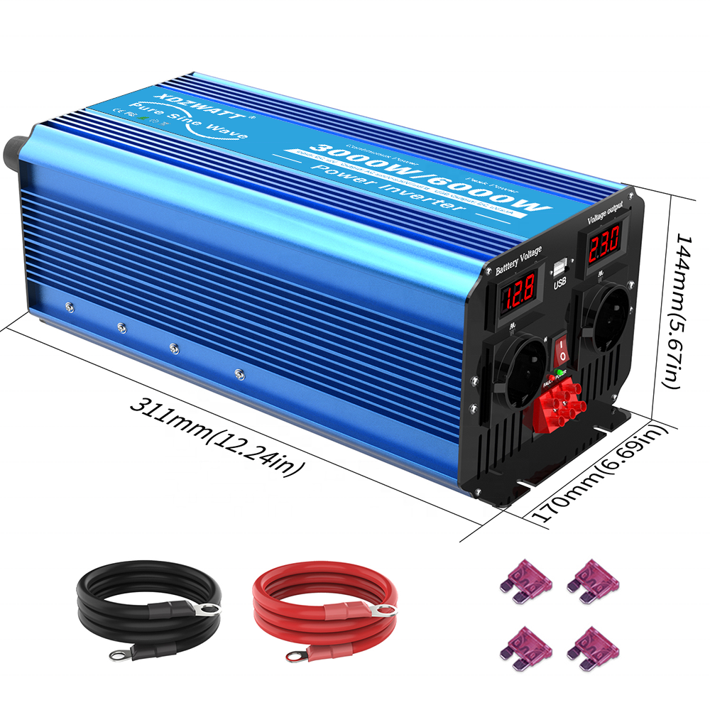 Hot Sale 1000W 1500W 2000W 3000W Rv Solar 24v Pure Sine Wave Inverter 12v to 220v 230v 240v power inverters converter