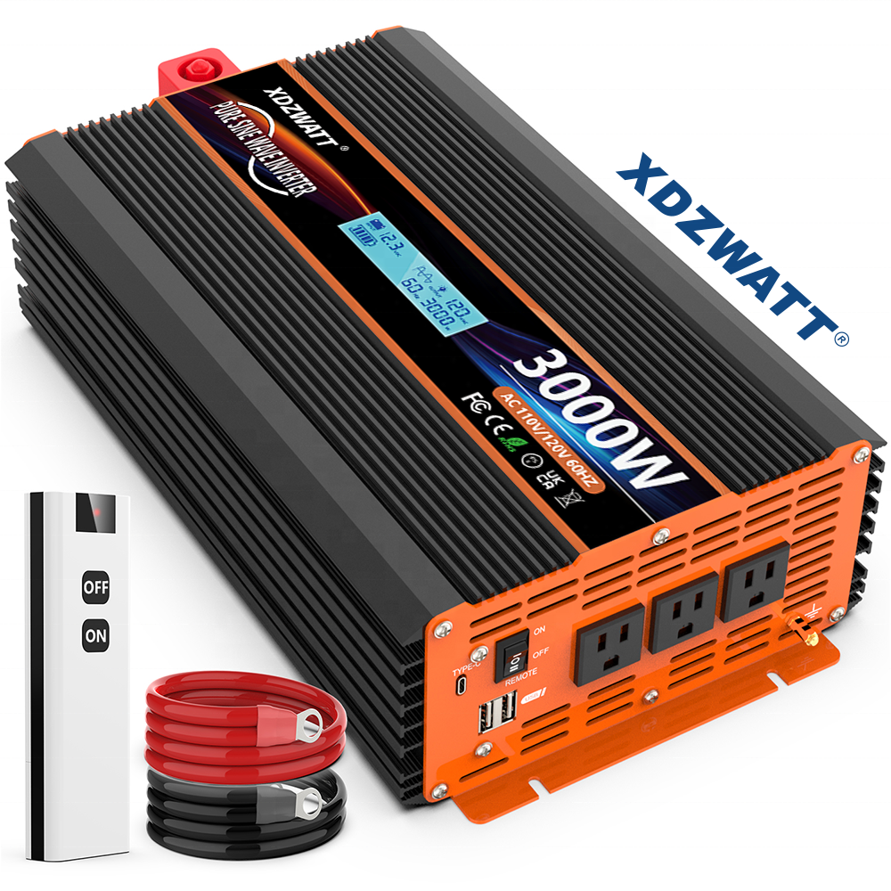 5000 watt 4kw 2kw 3kw 1kw inversor power inverter 24v 110v 12v to 220v inventors off grid solar pure sine wave inverter