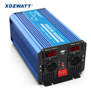 power inverter dc 12v 24v to 120v 220v 240v with lithium battery charger 1000w 1500w 2000w 3000w pure sine wave converter for rv