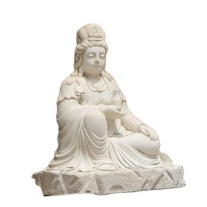 Buddha Statues Buddha Statue Wholesale Outdoor Garden Decor Big Stone Marble Sitting Buddha Buddhist Monk Statue Sculpture