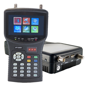 1080p DVB-S/S2 MP4 HD Digital Satellite Meter KPT-255HD+ USB2.0 Satfinder Detector 4.3 Inch LCD Display TV Receiver