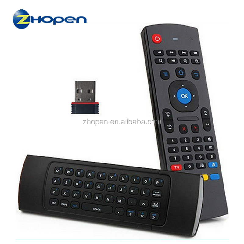 mini 2.4g wireless fly ir learn 3d air mouse mx3 universal remote control for smart android tv box