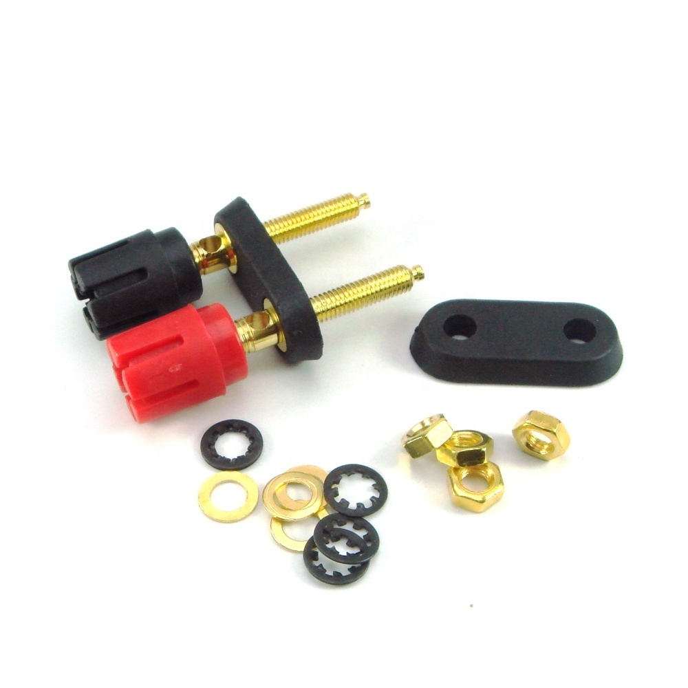 Dual 4mm Banana Plug Jack Socket Binding Post for Speaker Amplifier Terminal