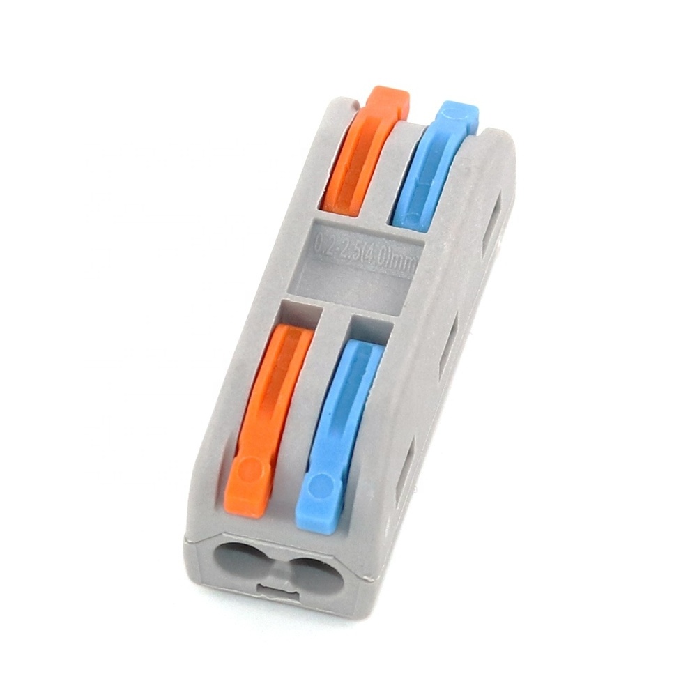 2-5 Pins Quick Butt Wire Connector Terminal Block Universal Compact Push In Spring Splicing Electrical Wring Cable Connectors