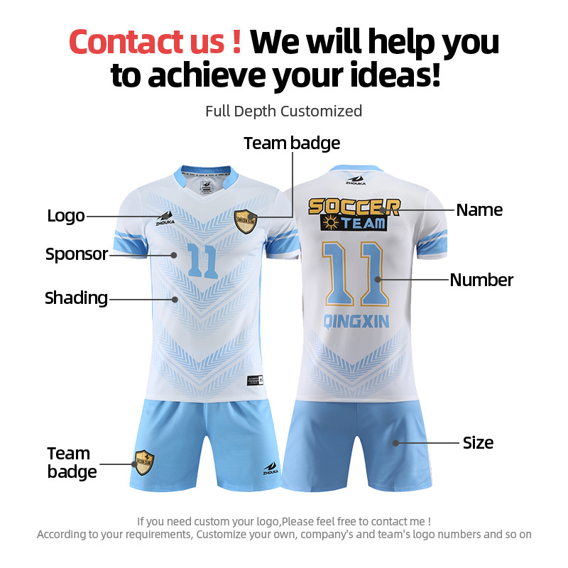 Custom Design Your Own Soccer Jersey Thai Quality Football Uniform Shirt Maker Training Sport Football Jersey