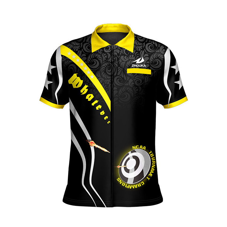 ZHOUKA Custom design Your Own Dart Shirt High Quality Dart Jersey Shirt Design