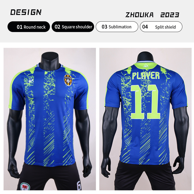 Custom Design Your Like Number Logo Soccer Jersey Tshirt 100% Polyester Sublimation Printing Football Team Uniform Jersey Shirts